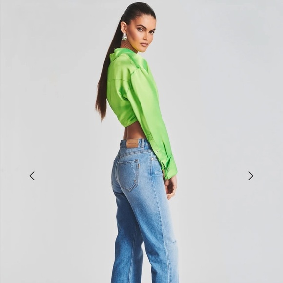 Retrofete Barreto Shirt in Lime Punch - Picture 2 of 5